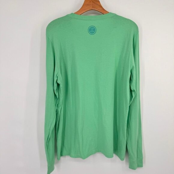 Life Is Good Womens Lake Life Long Sleeve Crusher Tee Green size large cotton - Picture 9 of 14
